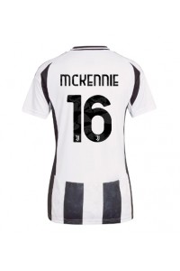 Juventus Weston McKennie #16 Voetbaltruitje Thuis tenue Dames 2024-25 Korte Mouw